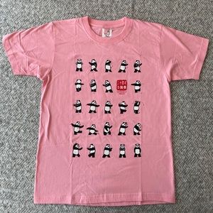 NWT Shanghai Zongmin Pink Panda Graphic Tee - M